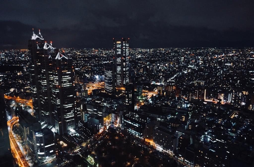 View from Tokyo Metropolitan Government Building at Shinjuku - Tokyo, Japan