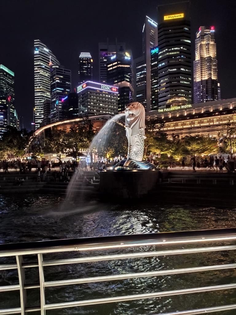 Merilion Park next to One Fullerton