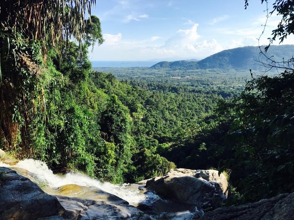 Na Muang waterfall - After Trekking up the Hill