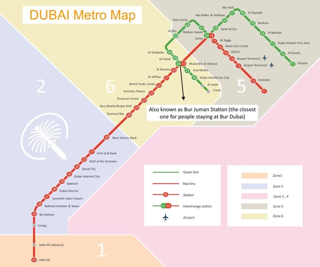Dubai Metro Map