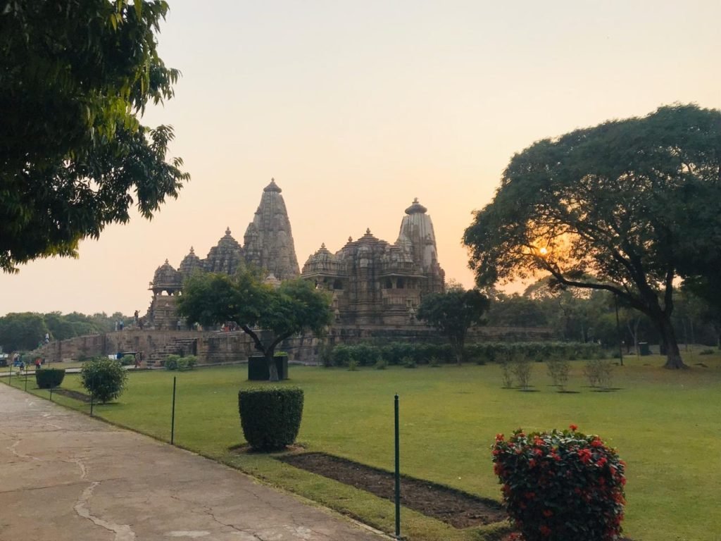 Sunset at Khajuraho Temples