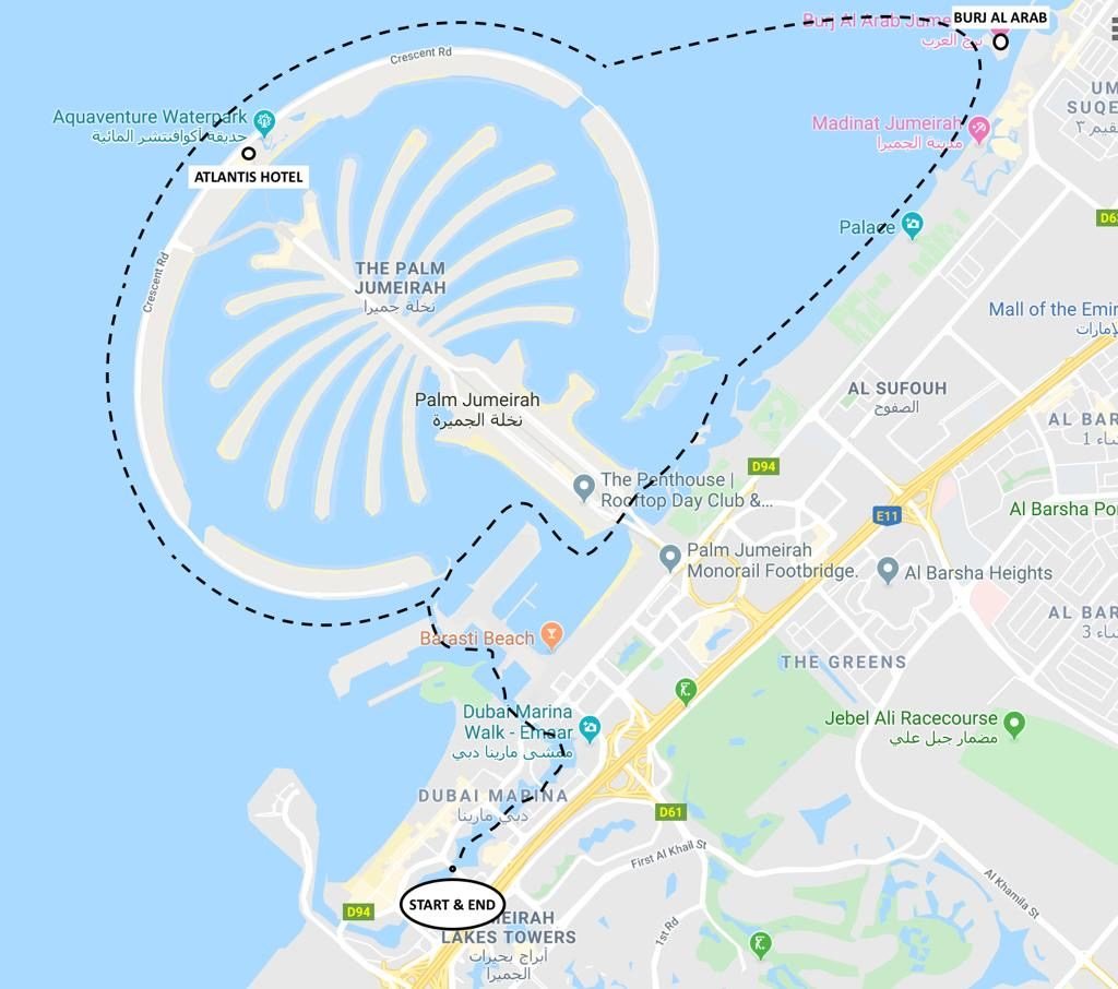 my suggested itinerary for Dubai