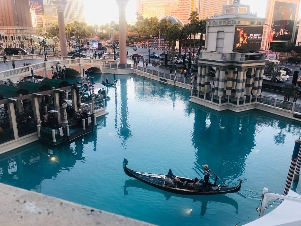 Gondala Rides at Venetian Hotel - Las Vegas