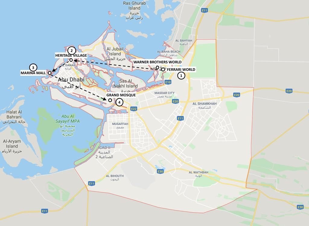 my suggested itinerary for Dubai