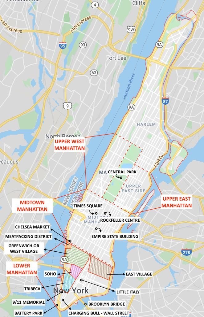 Best NYC Itinerary for First Time Visitor