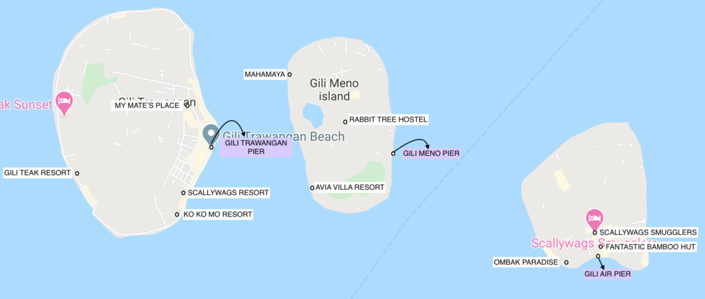 Best places to stay in Gili Islands