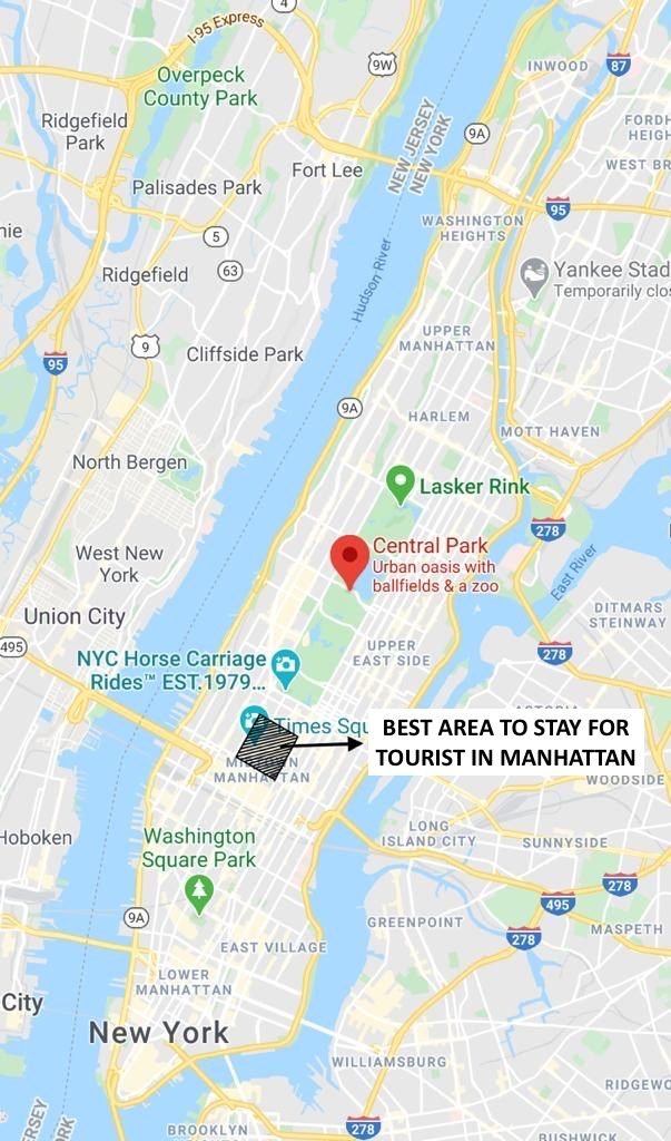 Best Area to Stay in New York (Manhattan) - For Tourist
