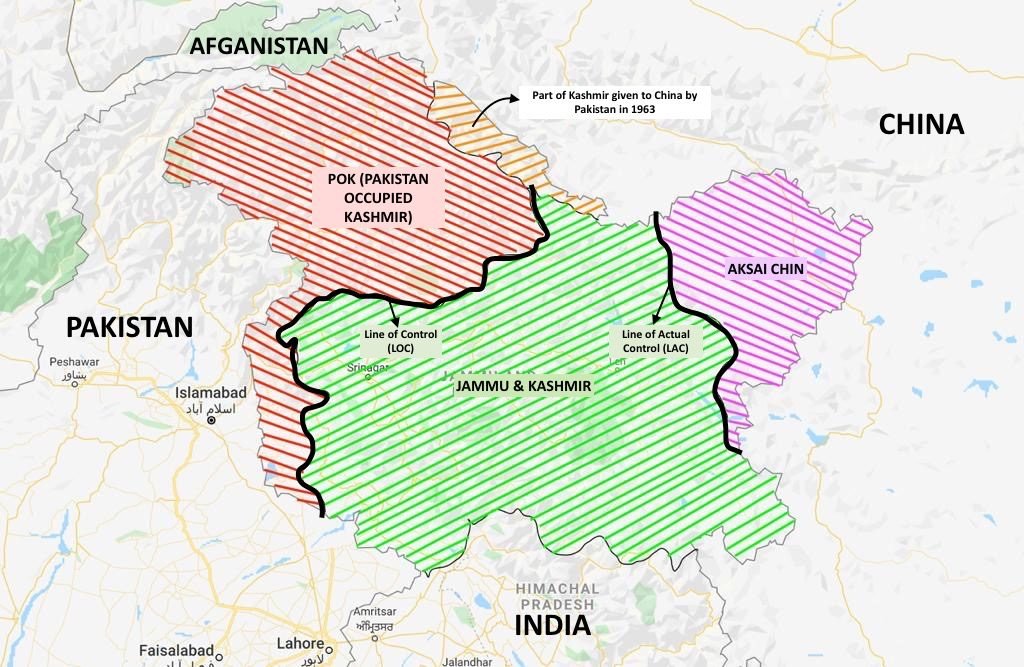 Jammu & Kashmir Map